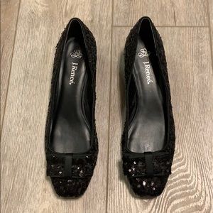 J. Renee Sequin Low Block Heel, Size 9